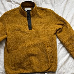 Everlane ReNew Fleece Pullover - Men’s Small - Colour Tapenade